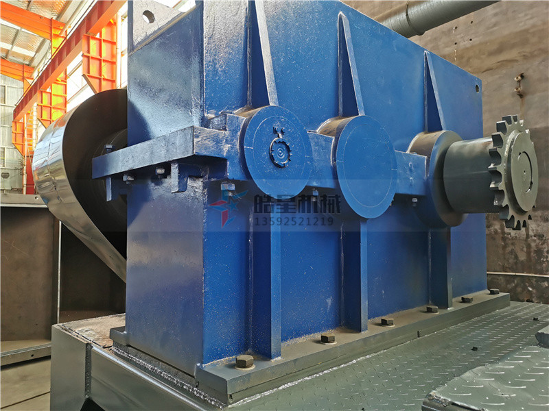 金屬撕碎機<a href='http://www.ji-guang.cn/case/617.html' target='_blank'><span>減速機</span></a>局部圖